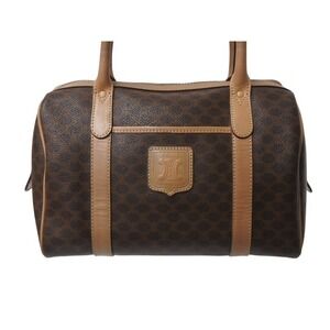 Celine Bag Brown Leather Boston Macadam